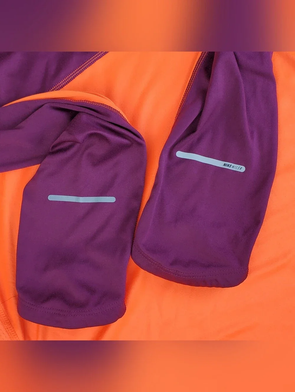 Nike Womens Miler Dri-Fit Colorful Athletic Running Gym Shirt - Size M - EUC